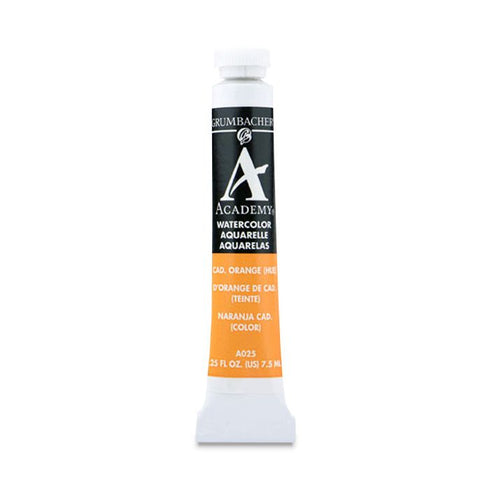 CADMIUM ORANGE 7.5ML GRA025 ACADEMY WATERCOLOR
